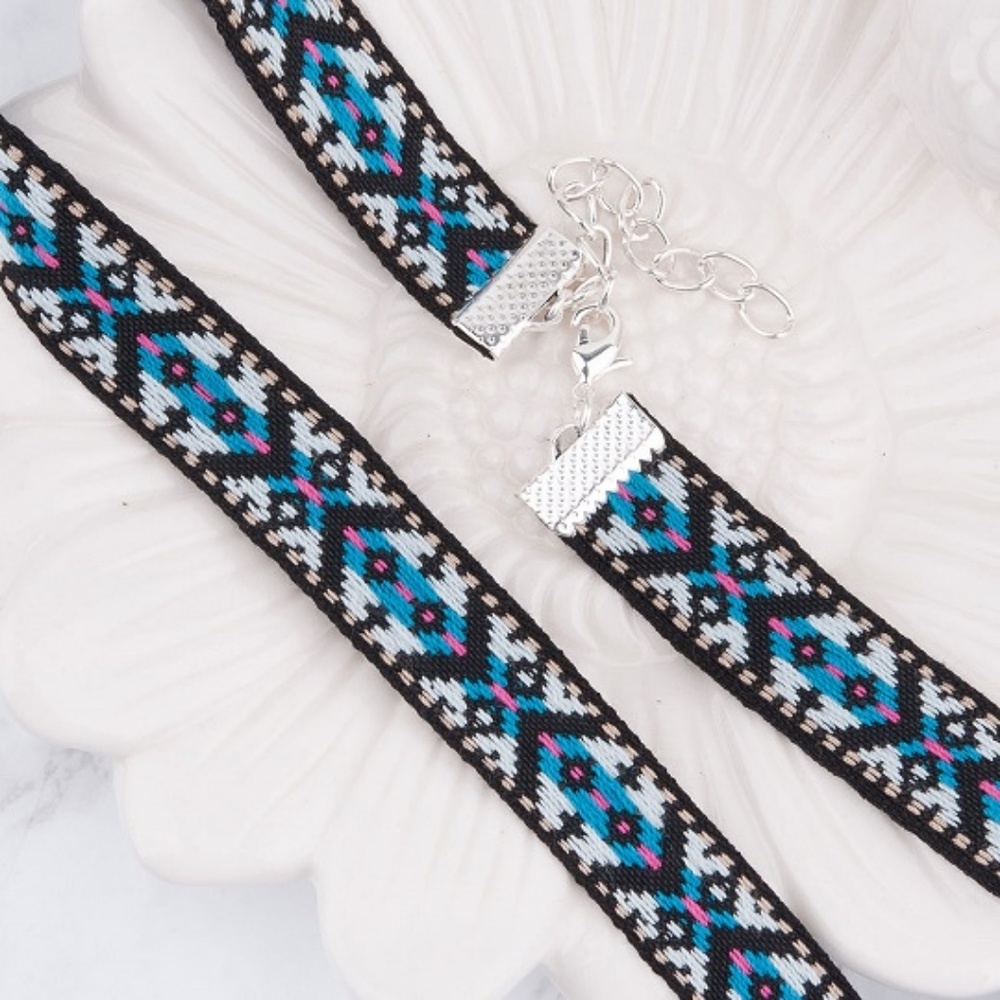 2 Pack New Fresh Ocean Blue Sexy Choker Necklace - Picture 5 of 5